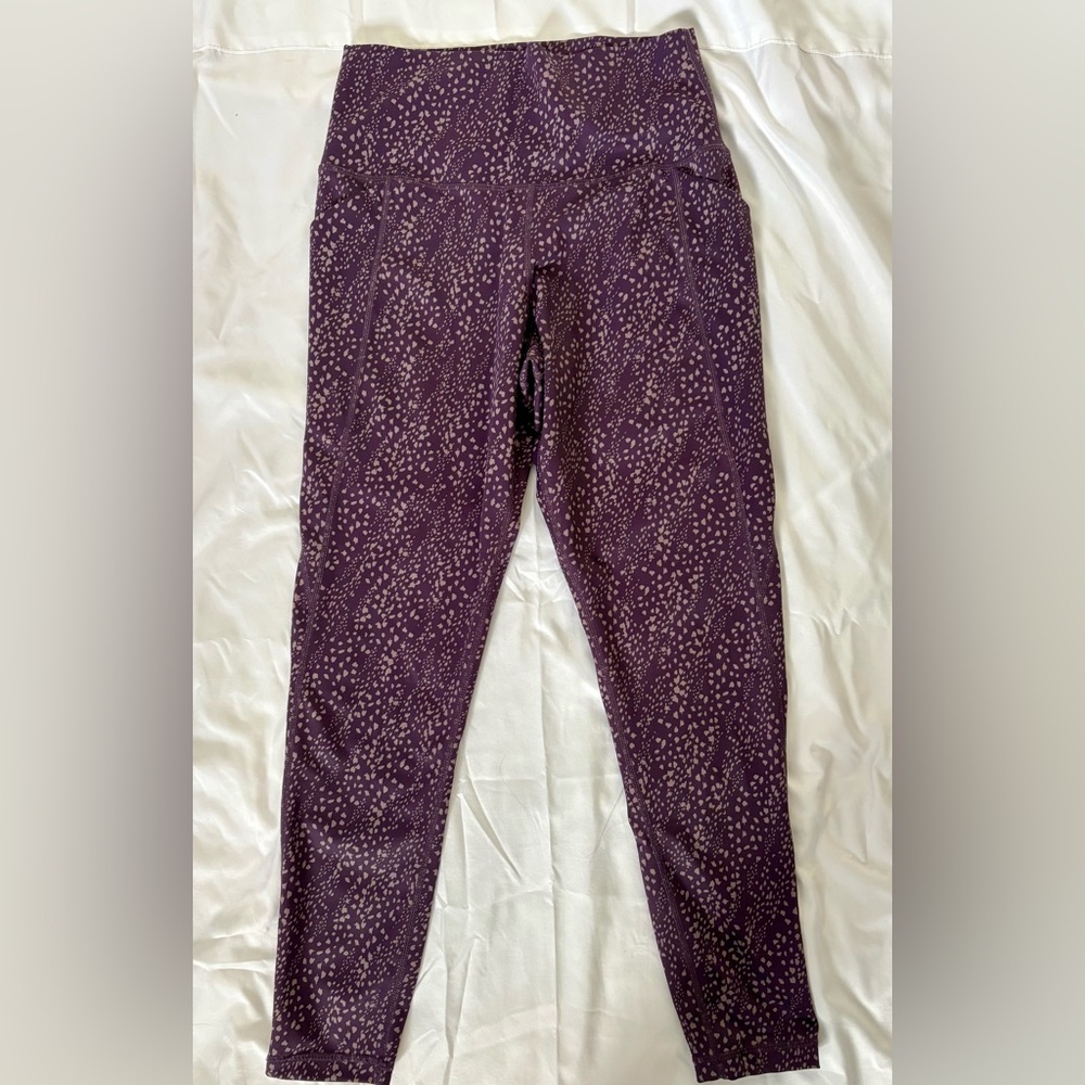 Senita Athletics Lux Pace Eggplant Impression Leggings